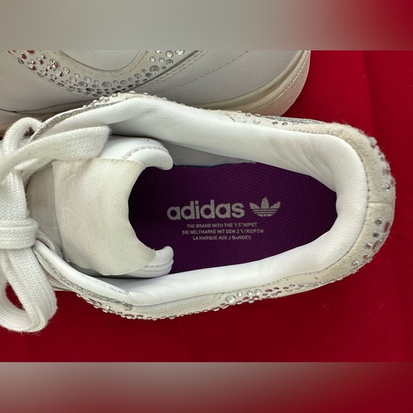 Adidas Sneakers Forum Bold Cloud White Sparkly Rhinestone H05060 Sz 8.5 - Picture 8 of 12